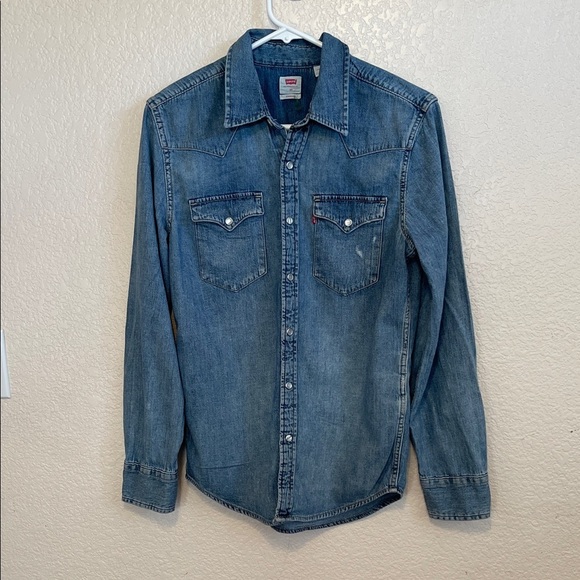 Levi's Tops - Levi's Classic Blue Button-Up Shirt